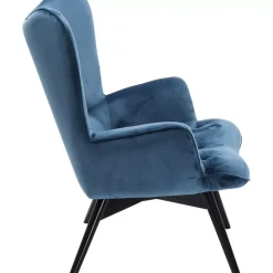 Sessel Black Vicky Velvet Petrol