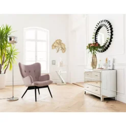 Sessel Black Vicky Velvet Rose