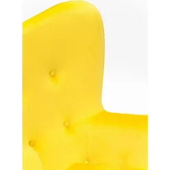 Sessel Black Vicky Velvet Yellow