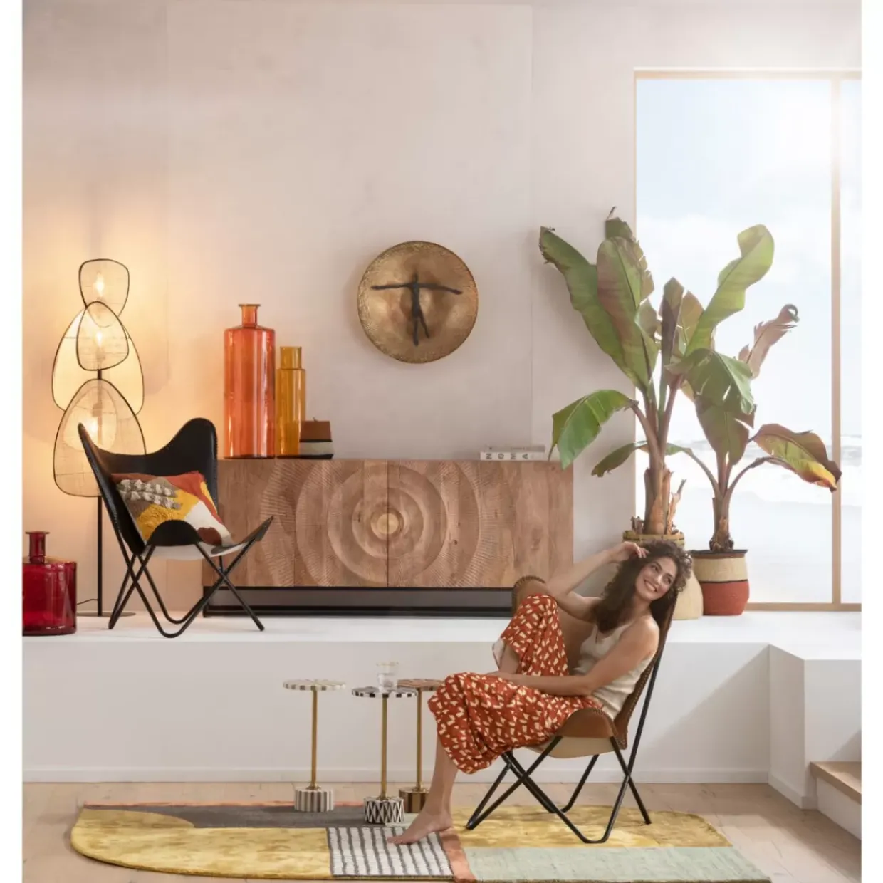 Sessel California Leder Braun