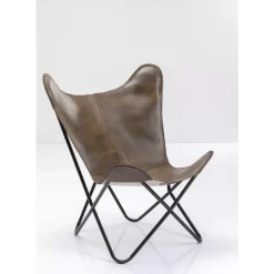 Sessel California Leder Dunkelbraun