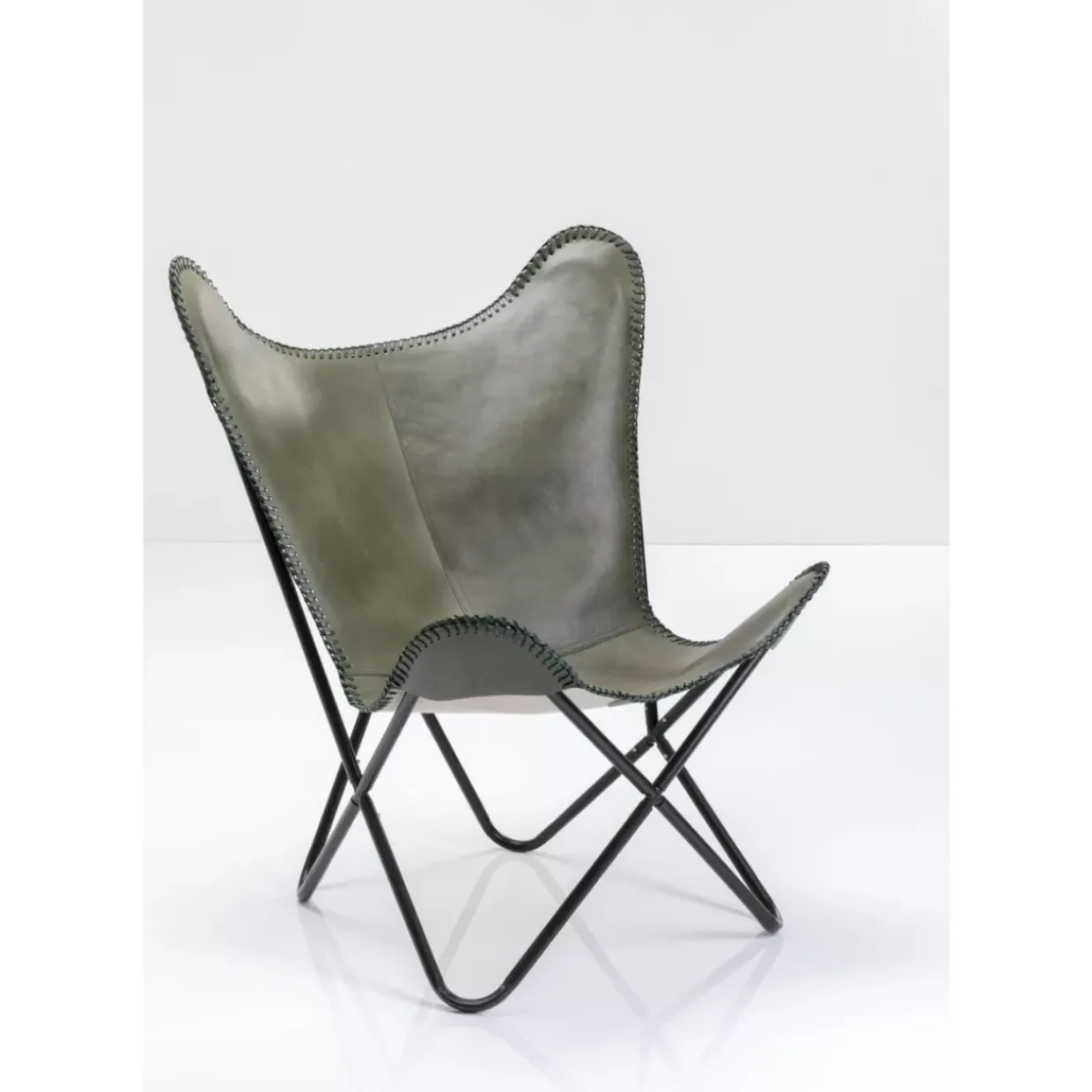 Sessel California Leder Khaki