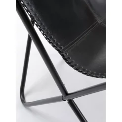 Sessel California Leder Schwarz