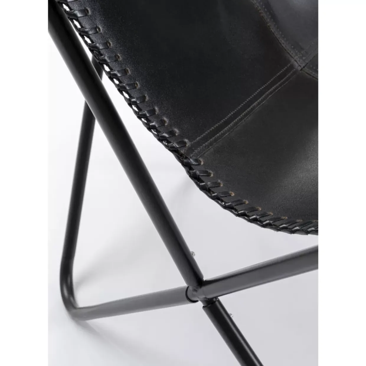 Sessel California Leder Schwarz