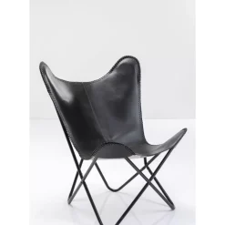 Sessel California Leder Schwarz