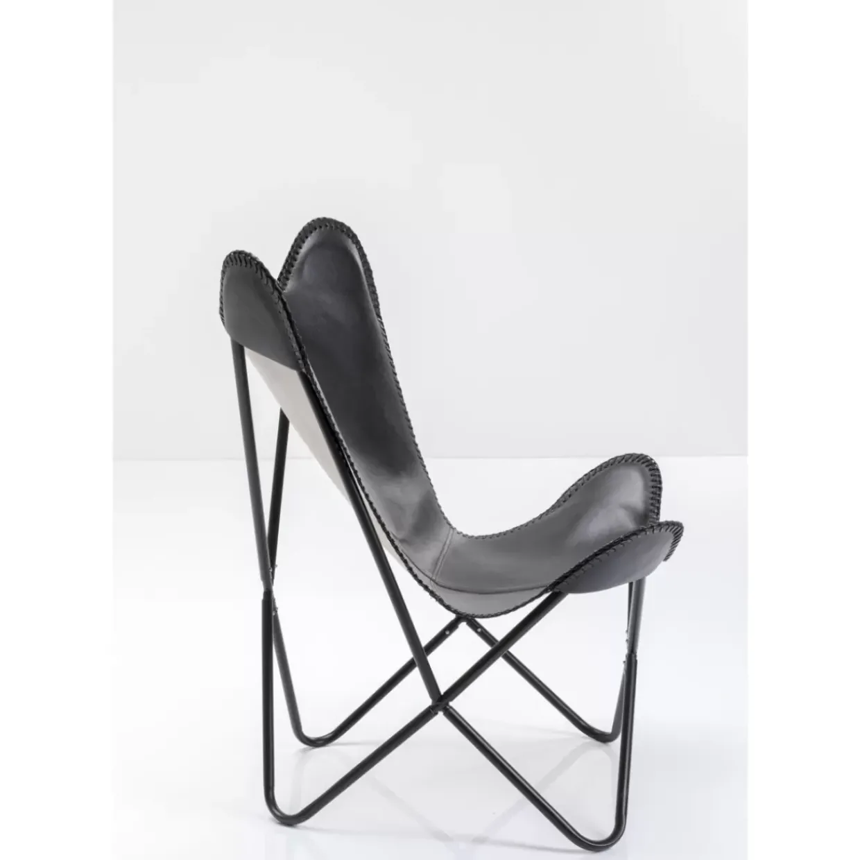 Sessel California Leder Schwarz