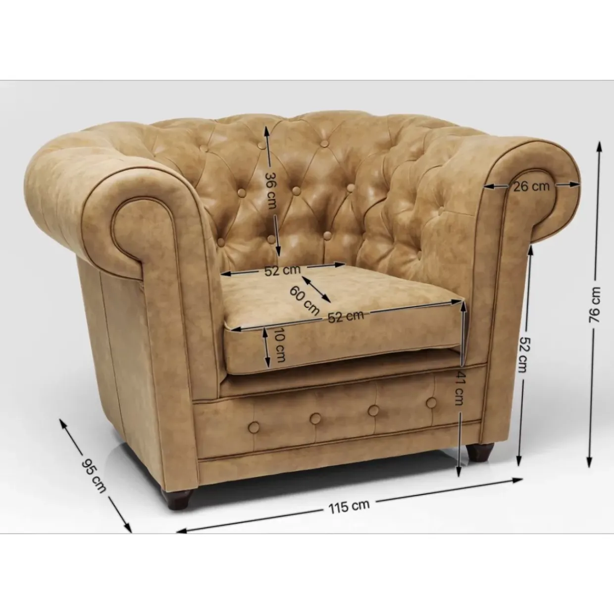 Sessel Cambridge Vintage Econo