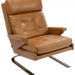 Sessel Mit Hocker Breno Braun