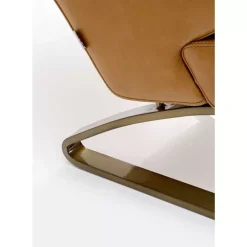 Sessel Mit Hocker Breno Braun