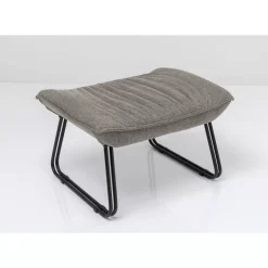 Sessel Mit Hocker Snuggle Grau (2/Tlg)