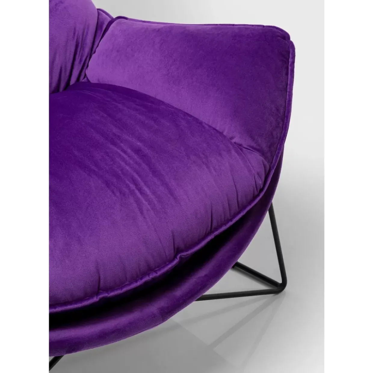 Sessel Mit Hocker Snuggle Lila (2/Tlg)