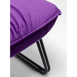 Sessel Mit Hocker Snuggle Lila (2/Tlg)