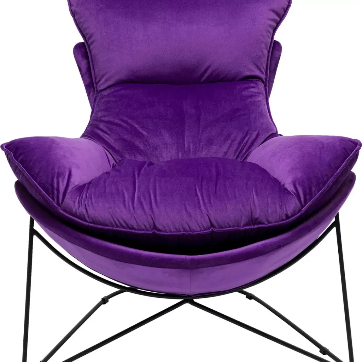 Sessel Mit Hocker Snuggle Lila (2/Tlg)