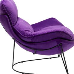 Sessel Mit Hocker Snuggle Lila (2/Tlg)