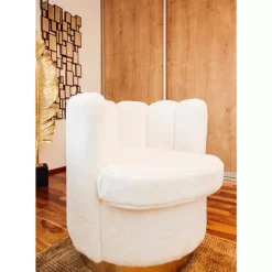 Sessel Silhouette Fur Weiss