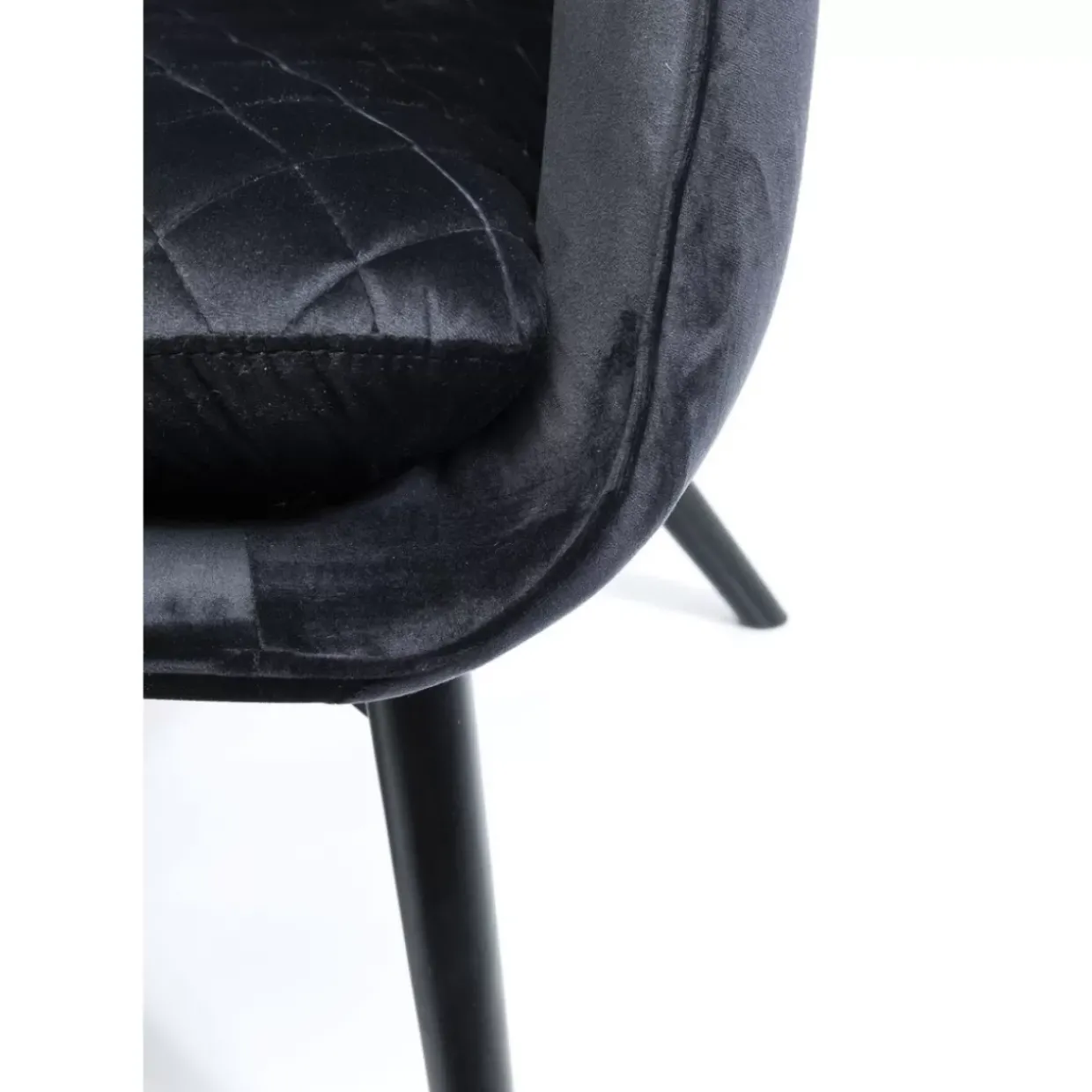 Sessel Tudor Velvet Schwarz