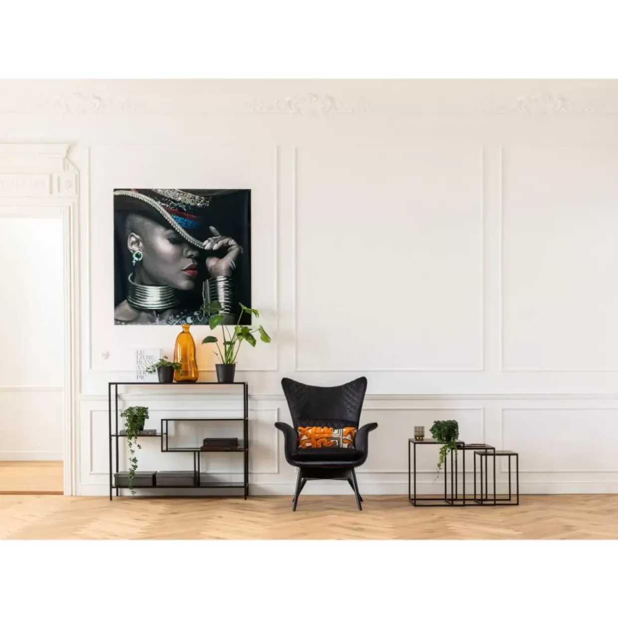 Sessel Tudor Velvet Schwarz