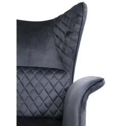 Sessel Tudor Velvet Schwarz