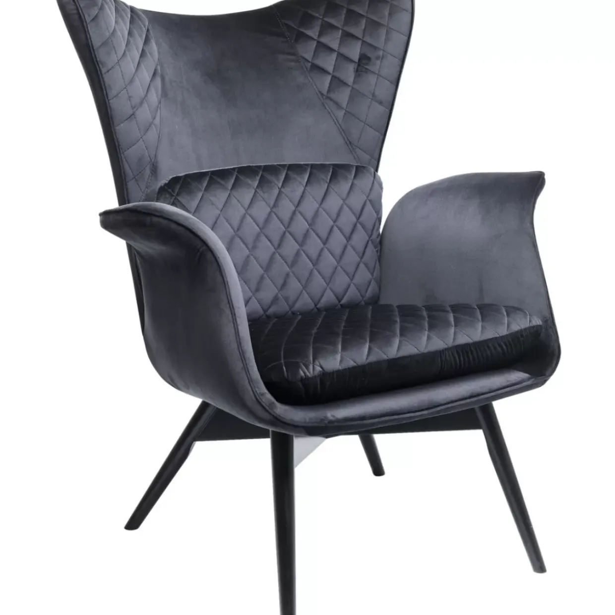 Sessel Tudor Velvet Schwarz