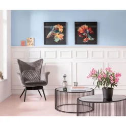 Sessel Tudor Velvet Silbergrau