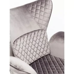 Sessel Tudor Velvet Silbergrau