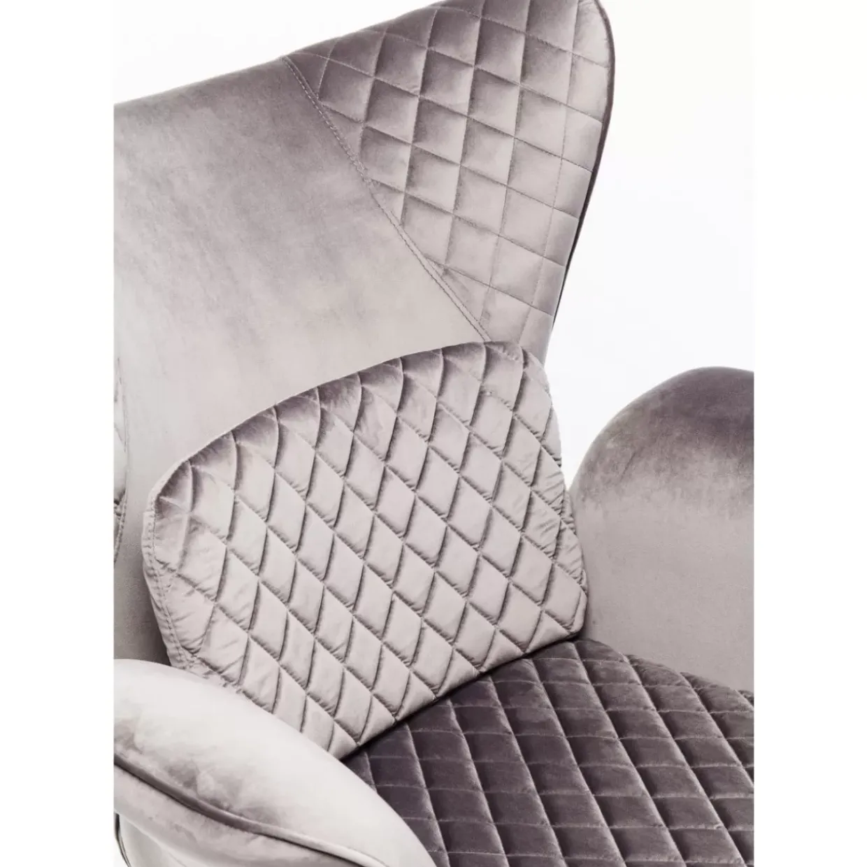 Sessel Tudor Velvet Silbergrau