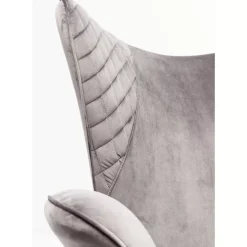 Sessel Tudor Velvet Silbergrau