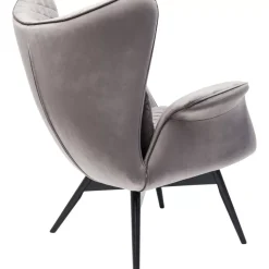 Sessel Tudor Velvet Silbergrau