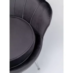 Sessel Water Lily Chrom Grau