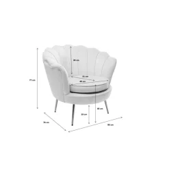 Sessel Water Lily Schwarz