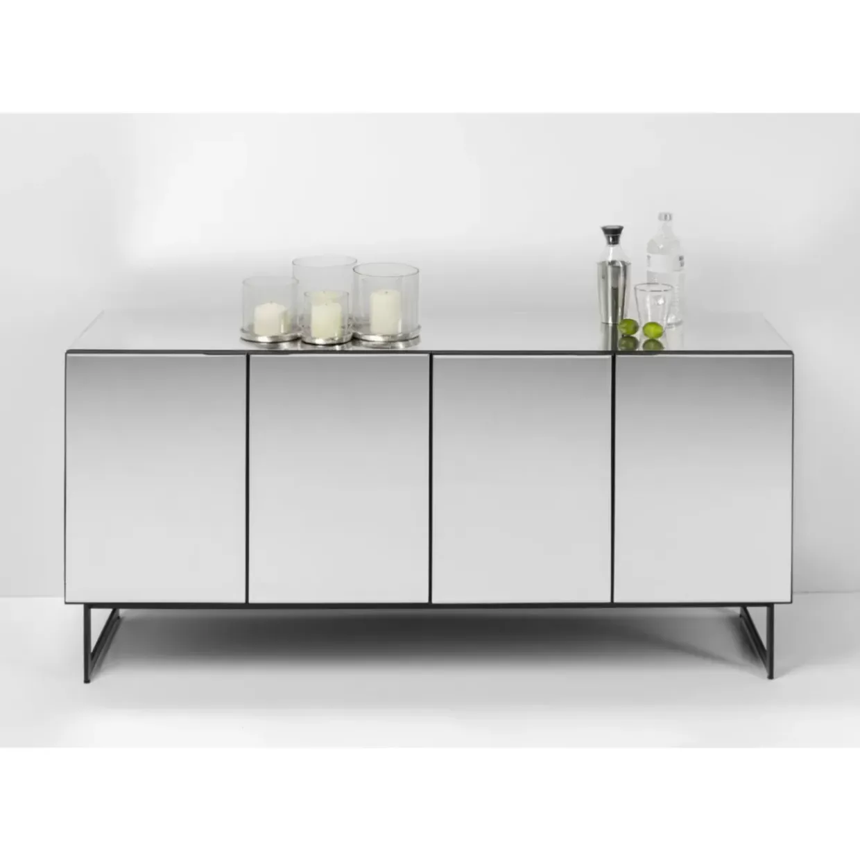 Sideboard Soran Schwarz 160X45Cm