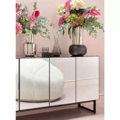 Sideboard Soran Schwarz 160X45Cm