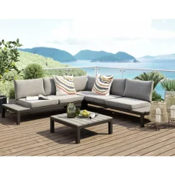 Sitzgruppe Holiday Schwarz (4-Tlg.)