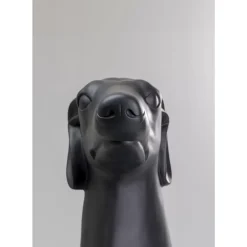 Skulptur Greyhound Oskar Schwarz 180Cm