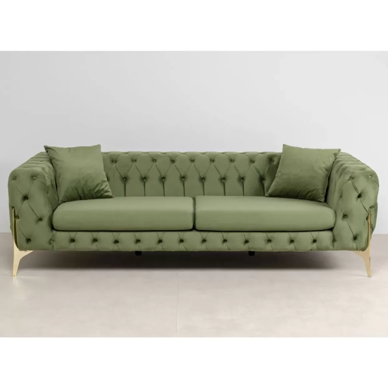 Sofa Bellissima 3-Sitzer Grun 240Cm