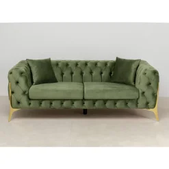 Sofa Bellissima 2-Sitzer Velvet Grun 200Cm