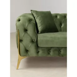 Sofa Bellissima 2-Sitzer Velvet Grun 200Cm