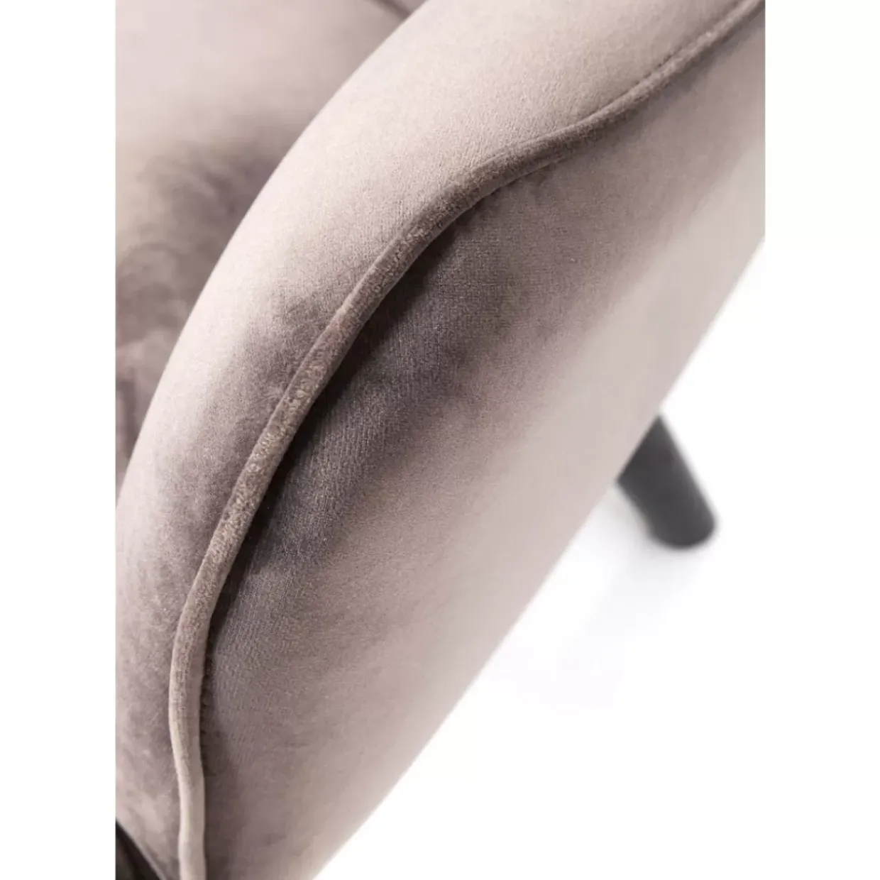 Sofa Black Vicky 2-Sitzer Velvet Grau