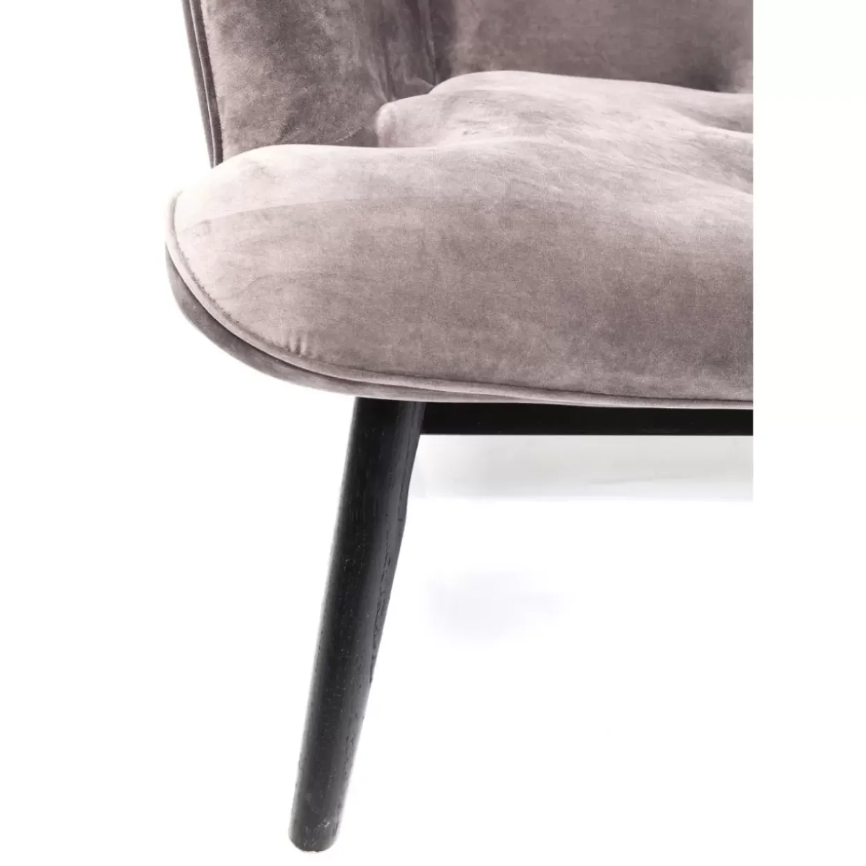 Sofa Black Vicky 2-Sitzer Velvet Grau