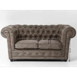 Sofa Cambridge 2-Sitzer Vintage Smart
