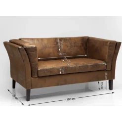 Sofa Canapee 2-Sitzer Vintage Smart