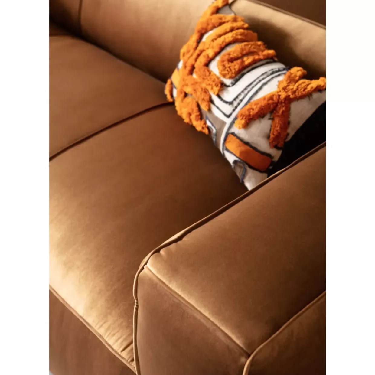 Sofa Cubetto 3-Sitzer Velvet Braun