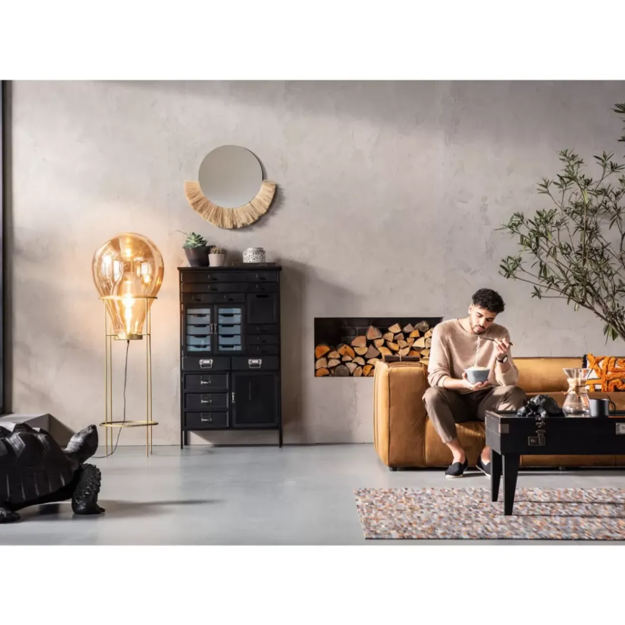 Sofa Cubetto 3-Sitzer Velvet Braun