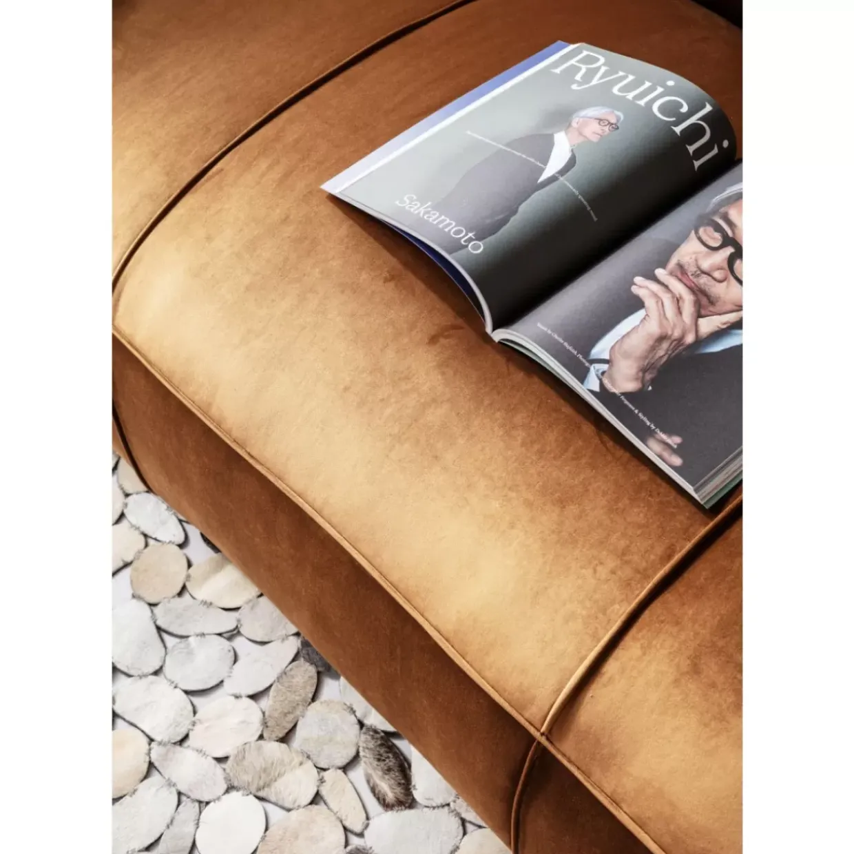 Sofa Cubetto 3-Sitzer Velvet Braun