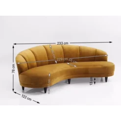Sofa Dschinn 3-Sitzer Amber 233Cm