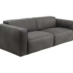 Sofa Henry 3-Sitzer Leder Grau