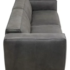 Sofa Henry 3-Sitzer Leder Grau
