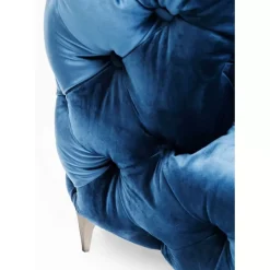 Sofa Look 2-Sitzer Velvet Blau