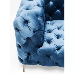 Sofa Look 2-Sitzer Velvet Blau