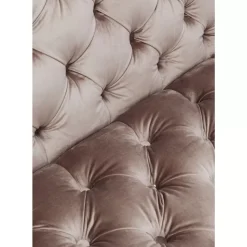 Sofa Look 3-Sitzer Velvet Grau